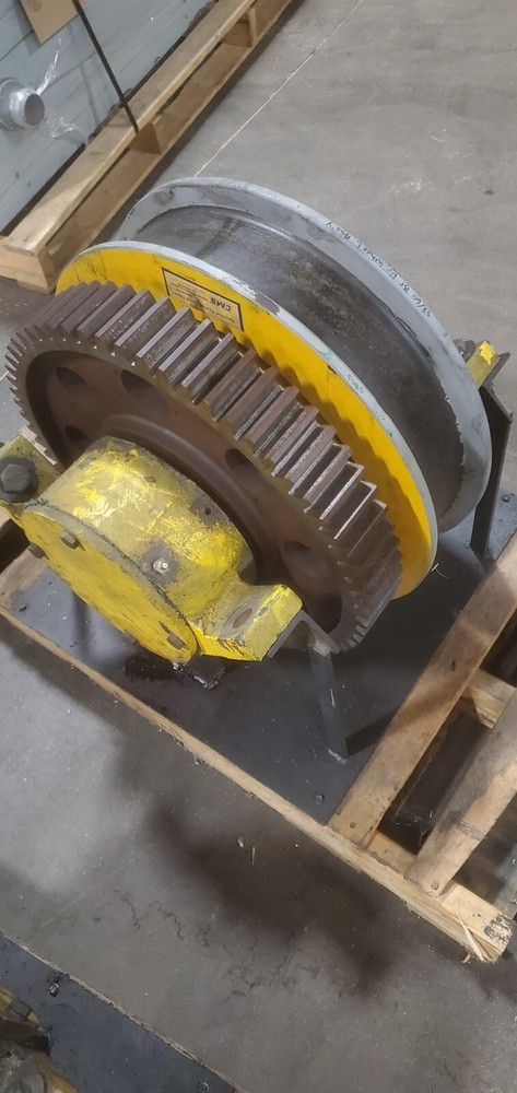 CMS Northern CRANE drive WHEEL ￼ASSEMBLY 23″ OD double flange 5-1/4″ wide 58/60