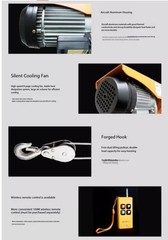 Mini Electric Hoist Home Use Small Crane 220V Lifting Machine Winch Hoist