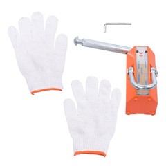 Magnetic Lifter Lifting Magnet Hoist 880 lbs/400 kg 2.5 Safety Factor Orange