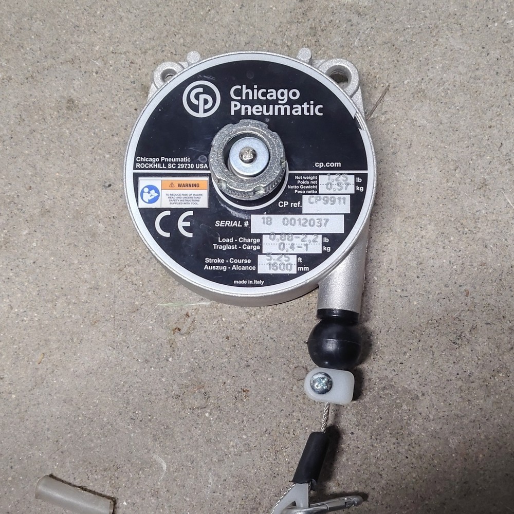 Chicago Pneumatic CP-9911 Load Balancer Hoist, 1.5m Stroke, 0.4-1.5kg Capacity