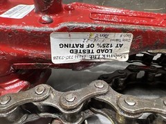 Coffing Hoist 1 Chain-1 1/2 Ton 2 Chain-3 Tons Chain Hoist Used Surplus. ID #2
