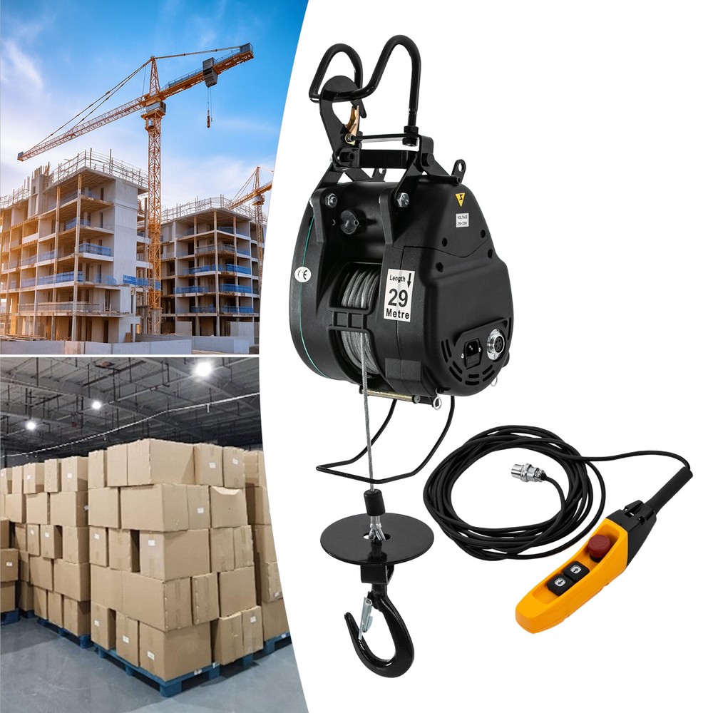 1800W 110V Electric Hoist with Wired Control Electric Chandelier Hoist LES-S500