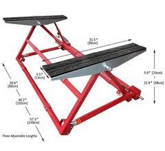 3306lbs/1500KG Tilting Lift Car LiftCar Hoist Dual Worktable forCar Maintenance