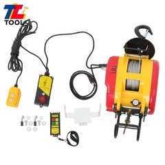 1100lbs 1800W 2in1 Portable Electric Hoist Winch Wire & Wireless Remote Control