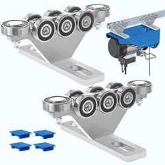 6+2 Wheel Unistrut Trolley – Electric Hoist with Anti-Lock & Anti-Fall Features,