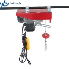 PA200 440lbs Electric Hoist w/ 14ft Remote, 110V 510W Motor, Dual Hook System