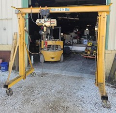 2 Ton Contrx GCT2-8 Adjustable Height Gantry Crane 8′ Span & Coffing Hoist