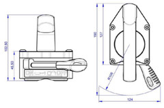 TML-220-R (220 pounds) Pipe Lifting Magnet
