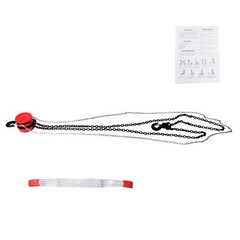 6600lbs 10ft Manual Steel Hand Chain Hoist Puller Block W/ 360° Swivel Hooks
