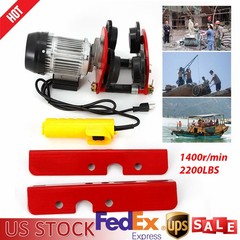 Electric Hoist 1 Ton Capacity 110V 200W with Remote Control for Garage Shop