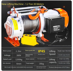 Electric Winch Hoist Electric Hoist Winch Heavy Duty Lifting Crane 220V/380V
