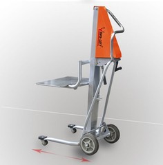Hand Crank Stacker Mini Carrier Lightweight Portable Lifting Workstation Trucks