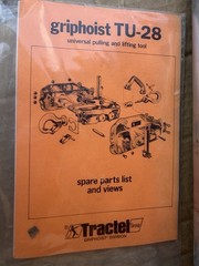 Tractel Griphoist TU-28 3,000lb Wire Rope Manual Cable Hoist Used #2