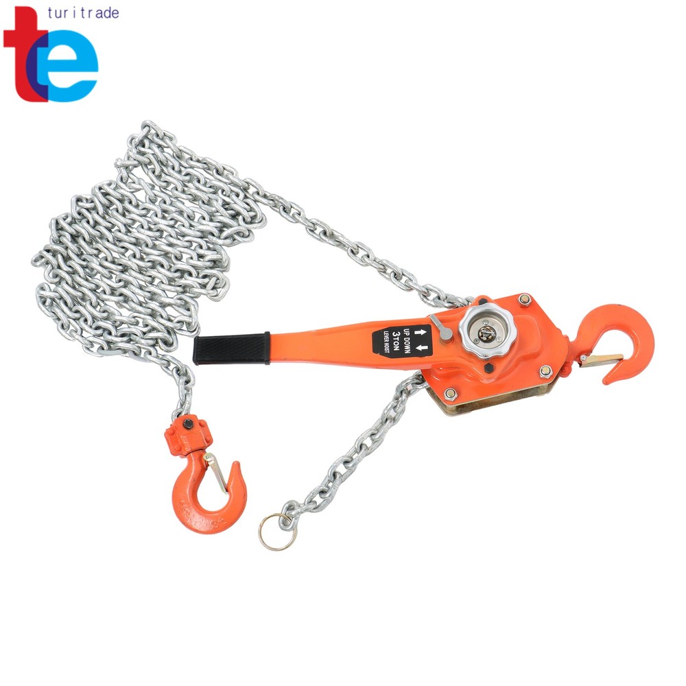 G80 Chain Manual Lever Block Steel Chain Hoist Wrench Hoist 6600lb Capacity 20ft
