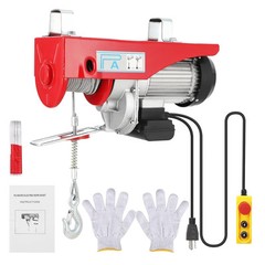 Electric Hoist Crane Winch 2200 lbs 1600W 110V with Remote Control, 39FT Single