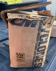 Vtg CM CYCLONE SERIES 64622 MANUAL HAND CHAIN HOIST 1/2 TON CAPACITY Model S