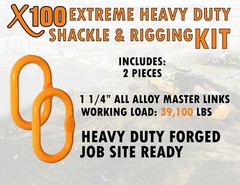 Rigging Shackle Kit Extreme Duty for Jobsite Crane Construction Jobs All Alloy