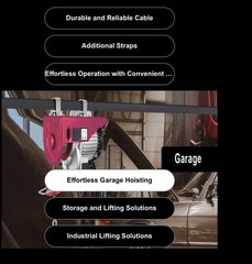 Vevor Electric Hoist 1320lbs Crane Winch with Wireless Remote Control 1150W,Exce