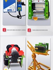 Small Electric Hoist 200-1000kg Mini Hoist 220v Household Use