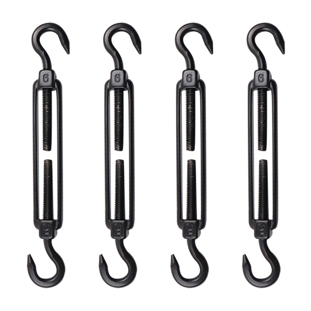 Antrader Turnbuckle Hook and Eye,M6 Stainless Steel Turnbuckle,4pcs Turnbuckl…