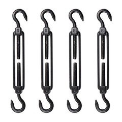 Antrader Turnbuckle Hook and Eye,M6 Stainless Steel Turnbuckle,4pcs Turnbuckl…