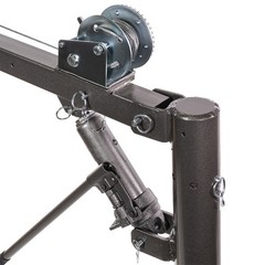 1/2Ton Hydraulic Mounted Crane w/ Cable Winch Pickup Truck Lift Push 1100 Lb.