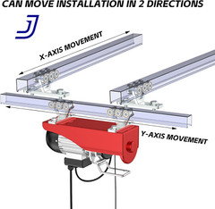 Trolley Wheel 6 Hoist with Rollers Strut Trolley Assembly for Electric Hoist NEW