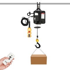 3-in-1 Portable Electric Hoist W/2 Remote Controls For Lifting Towing 1100Lbs