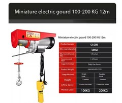220V Mini Electric Hoist for Home Renovation Small Lifting Machine Lifting crane