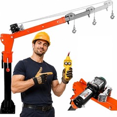 5000Lbs Winch Electric Pickup Truck Crane 2200Lbs Truck-Mounted Bed Crane Hoist