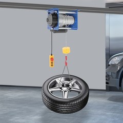 PA400 1KW Electric Hoist 200/400kg Dual Rope 30m Steel Wire Wired Control