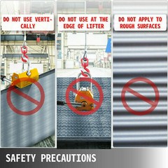 Magnetic Lifter Heavy Duty Crane Hoist Lifting Magnet 880lb/400 KG Steel