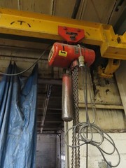 3-Ton Dual Bridge Cleveland Tramrail Underslung Crane w/ (2) 3-Ton CM Hoists