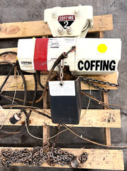 COFFING ECT4006 HOIST 2 TON SPEED 6 FPM HEAVY DUTY AMPS 1.7 OAL 23-1/8″