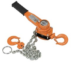 Vestil Manual Lever Hoist 1500lb Capacity 10′ Lift Height 12.8″ Headroom 11″ Lev