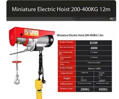 220V Mini Electric Hoist for Home Renovation Small Lifting Machine Lifting crane