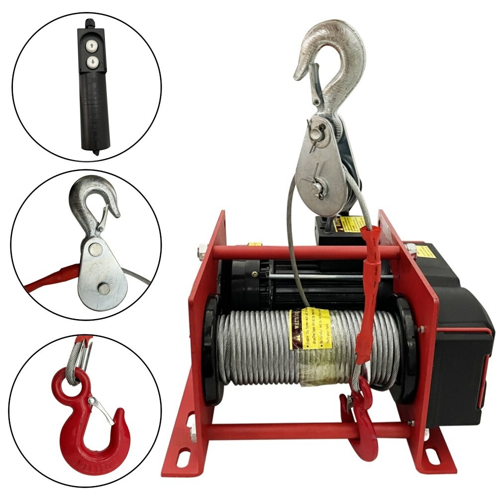 Small Electric Hoist Winch 500-1000kg Steel Rope Hoist Elevator Lifting Equipme