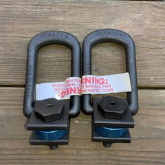 Jergens Alloy Steel SP2000 Side Pull Metric Hoist Ring 725 Kg Load Limit Lot X2