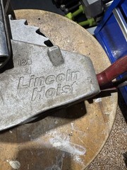 Come Along 3000 Lbs Double Rigged 1500 lb Single Rig Lincoln Hoist LH3000-30