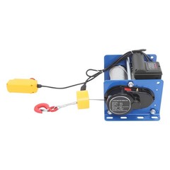 Electric Hoist Winch With Wired Control 881LBS Long Steel Wire Rope Lifting Tool
