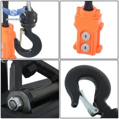 110V 1100LB 3-in-1 Portable Electric Hoist For Garage, Warehouses And Factories