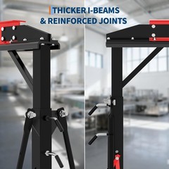 Portable Gantry Crane 1 Ton 2200 LBS, Adjustable Steel Lift Crane with Locking