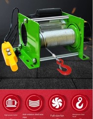 Winch Electric Hoist Small Household Wireless Remote-Controlled Crane 220/380V
