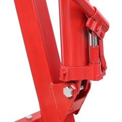 1500LB Folding Shop Crane Engine Hoist with 4 Casters Red