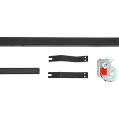 Vehicle-Mounted Truck Deer Hoist 600 lbs Adjustable 74–102 In Black/Silver
