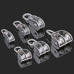 Heavy Duty Single Dual Rope Pulley Wheel Towing Hanging Pulley Block M15-M100