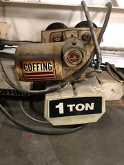 Coffing 1 Ton Hoist (2) Monorail System 14′ x 68″ x 10′ 8″ Completely Wired 220V