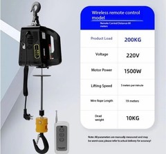 Electric Hoist 220V Portable Crane for Home Use – Compact Air Conditioner Lift