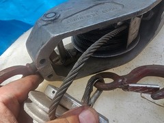 Lincoln LUG-ALL 3000 lbs Ratcheting Cable Hoist USA – Works Great – No Handle