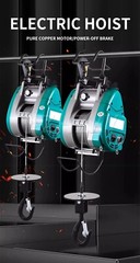 Double-hole Small Diamond Electric Hoist Suspended Wire Rope Portable Lifts